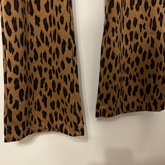 NWT New York & Co Leopard Print Pants Size XL Petite Comfy Stretch - Picture 3 of 8